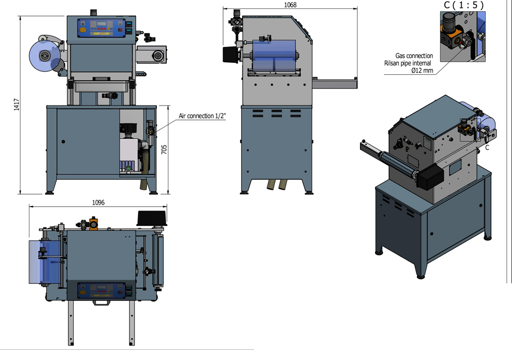 ILPRA Tray Sealer FP400 layout