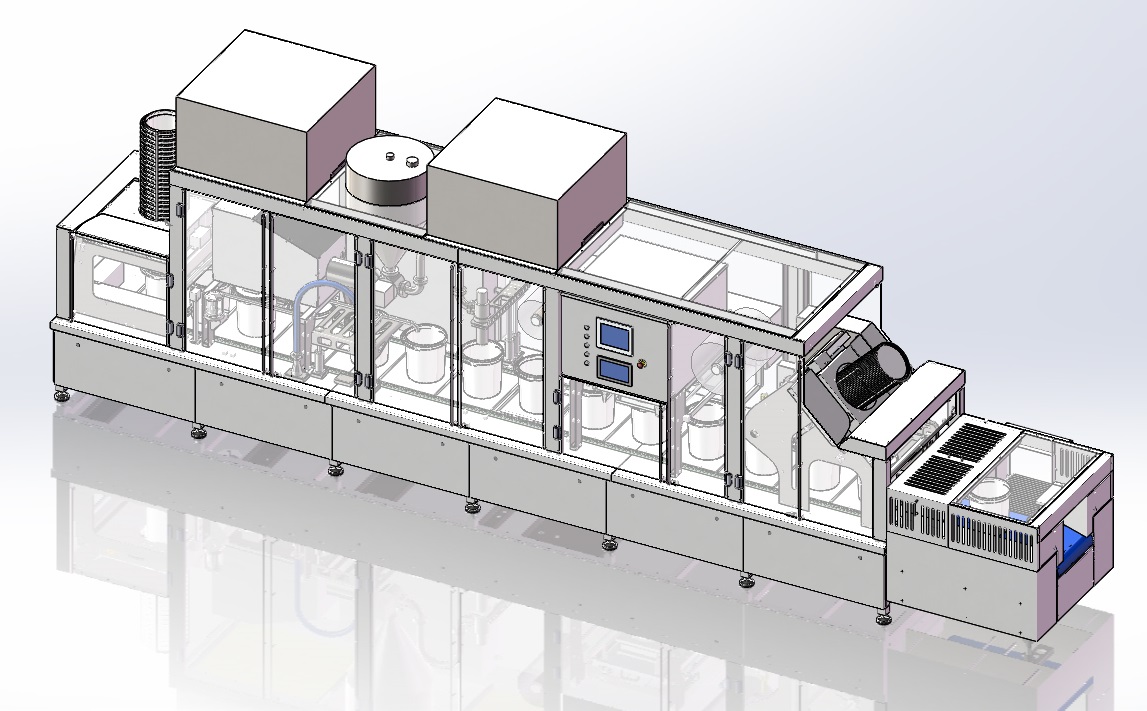 Spec Layout of custom filling sealing line